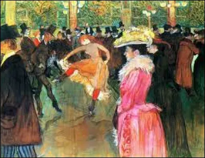 Qui a peint ce tableau intitulé "La Danse au Moulin-Rouge" ?