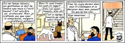 L'infortuné Nestor, remisant son amour-propre (derrière un sparadrap), reste néanmoins subjugué par son maître ! Que dit-il ?