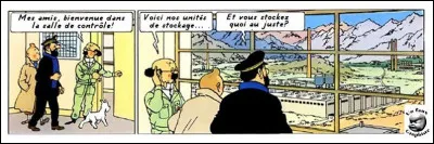 De même, nous pouvons être sûrs que Tournesol est toujours à la pointe de la technologie ! Que stocke ici cette usine dirigée par le professeur ?