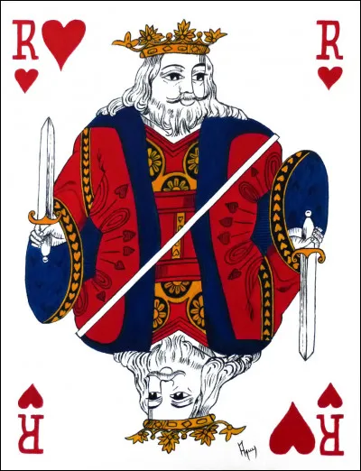 Dans un jeu de cartes, quel est le nom du roi de coeur ?