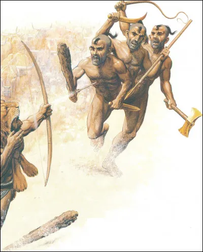 Qui est ce géant à trois têtes, gardien d'un troupeau de boeufs anthropophages criblé de flèches par le héros Héraclès ?