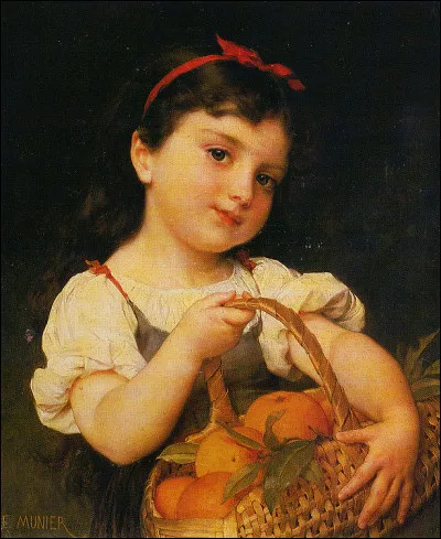 Qui a représenté cette "Petite Fille au panier d'oranges" ?