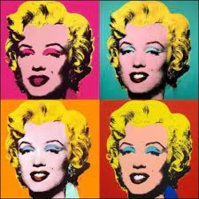 Quelle célébrité est représenté sur ce tableau du mouvement pop art ?
