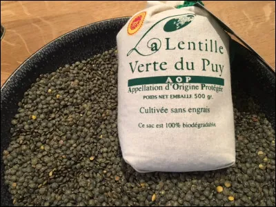 Lentilles : on connaît tous les lentilles vertes du Puy ? Dans quel département sont-elles nées ?