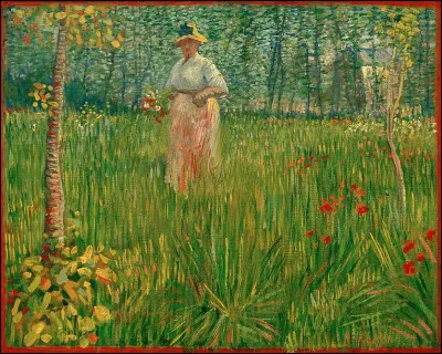 Qui repr&eacute;sent&eacute; cette femme dans le jardin ?