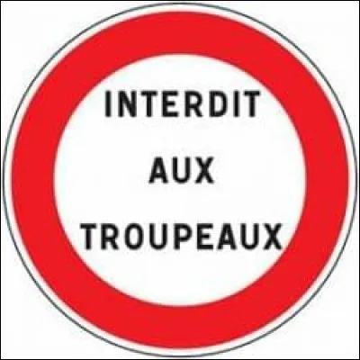 Où peut-on trouver ce genre de panneau ?