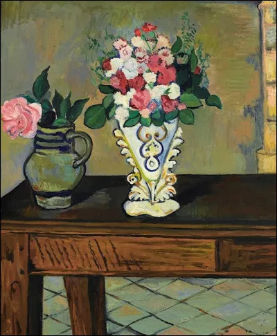 Qui a représenté "Deux bouquets de fleurs sur une table" ?