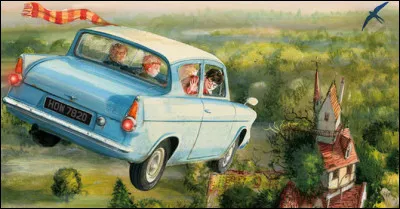 Quelle est la marque de la voiture volante d'Arthur Weasley ?