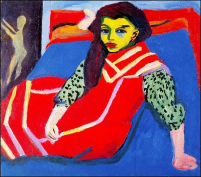 À qui appartient le tableau "Fille en bleu sur un sofa" ?