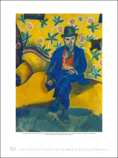 Qui a représenté son oncle assis sur un sofa ?