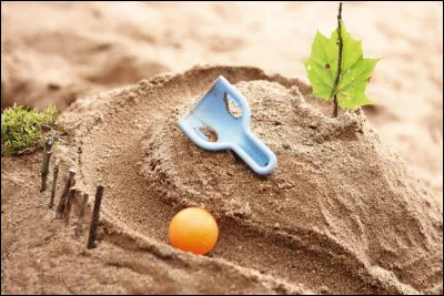 Si tu as un peu d'imagination que peux-tu construire dans le sable ?