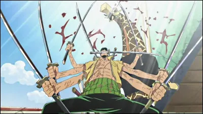 Zoro est menotté avec :