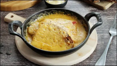 Plat gallois &agrave; base de cheddar fondu :