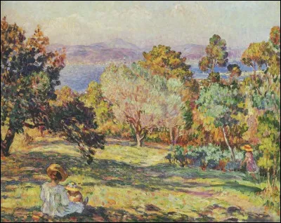 Quel peintre est l'auteur du tableau "Après-midi d'été à Fréjus" ?