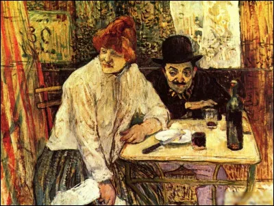 Quel peintre est l'auteur du tableau "Au café La Mie" ?