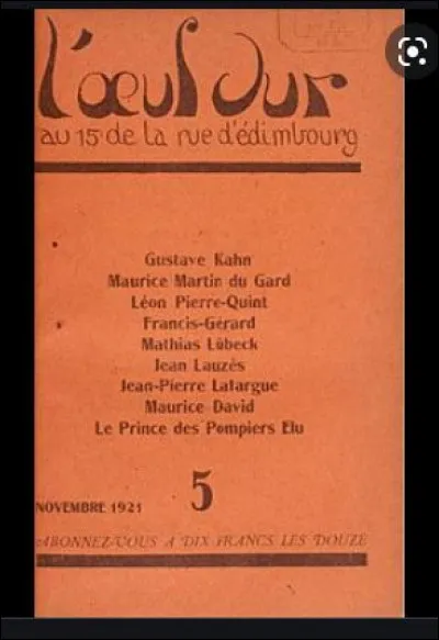 "L'uf dur" a vu le jour à Paris en mars 1921 puis il a cessé d'exister en 1924. Avec le concours de célébrités comme Jean Cocteau, Georges Braque etc. il avait sa place et son style. Mais au fait, c'était quoi "l'uf dur" que l'on pouvait se procurer pour 1 F voire pour 10 F les douze ?