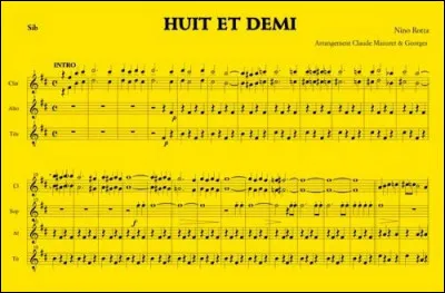 Quel est le réalisateur italien du long-métrage "Huit et demi" ?