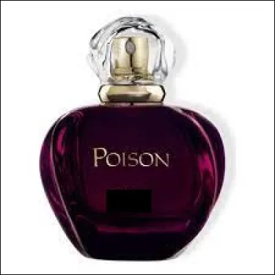 Quelle est la marque de ce parfum nommé "Poison" au flacon violet ?