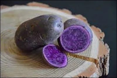 Quel est le nom de cette variété de pomme de terre dont la chair est de couleur violette ?