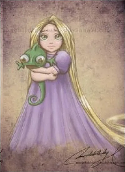 Cette petite fille a de très longs cheveux, pour son âge. Qui est-ce ?