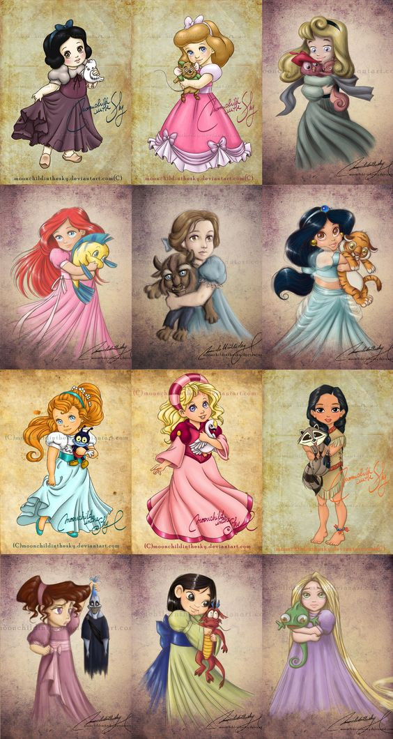 Les princesses Disney, version bambin