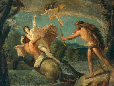 Quel héros de la mythologie grecque a tué le centaure Nessus en utilisant des flèches empoisonnées avec le sang de l'hydre de Lerne ?