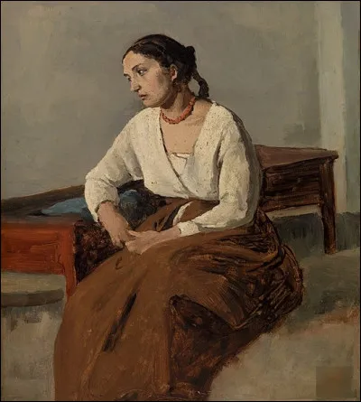 Quel peintre est l'auteur du tableau "Mélancolie, femme italienne" ?