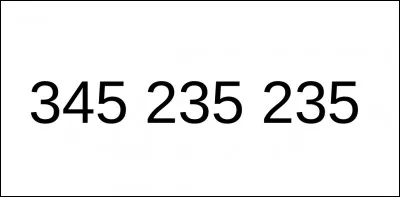 Choisis les bonnes décompositions pour le nombre 345 235 235.