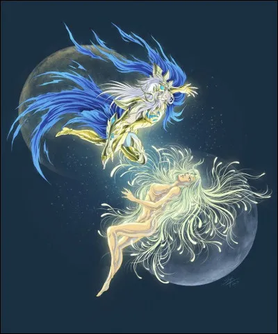 Dans lunivers étendu, quelle divinité partageait une relation amoureuse avec Tithonos, Chevalier dOr originel du Cancer ?