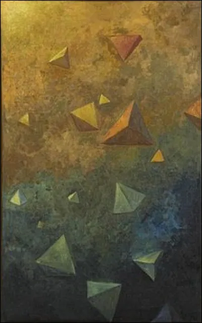 Qui a peint "tétraèdres" en 1910 ?