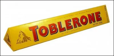 Quel est le solide que l'on retrouve sur la boîte de chocolat de la marque Toblerone ?