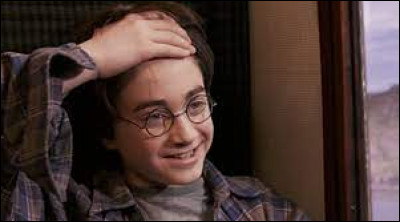 Quelle est la forme de la cicatrice qu'il a sur le front ?