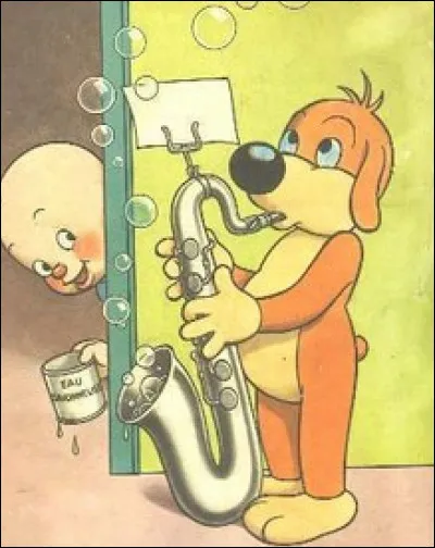 Faire des bulles en BD c'est normal. Mais pouvez-vous redonner le nom de ce chien paru en 1948 dans la revue pour la jeunesse ?