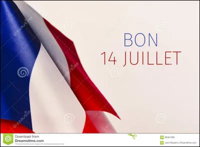 Le 14 juillet, des soldats militaires défilent en jouant :