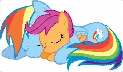 Qui est Rainbow Dash pour Scootaloo ?
