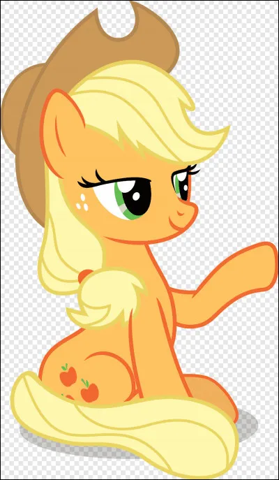 Avec qui vit Applejack à la ferme de la Pomme Douce ?