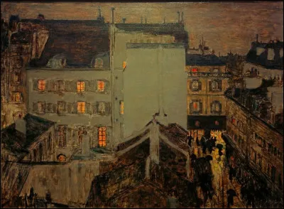 Qui a peint "Montmartre sous la pluie" ?