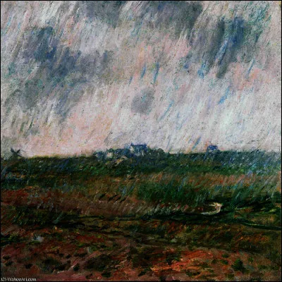 Qui a peint "Pluie à Belle-île" ?