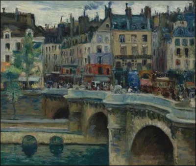 Qui a peint "Le Pont Neuf, Paris, temps gris" ?