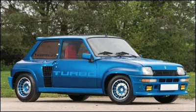 Quel est le type de transmission de la Renault 5 Turbo de 1980 ?