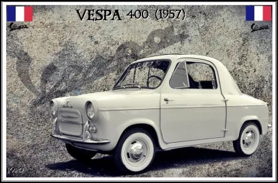 Quel est le type de transmission de la Vespa 400 de 1957 ?
