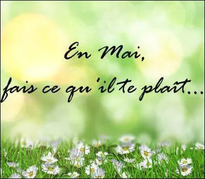Comment dit-on ''Mai'' en anglais ?