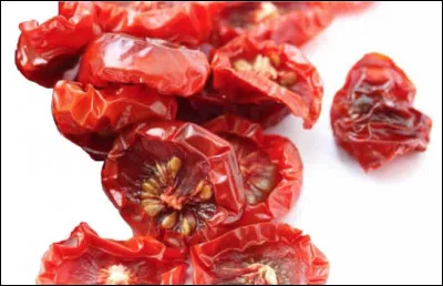Quel est ce mets, des mini-tomates séchées et sucrées que l'on mange comme des raisins secs ?