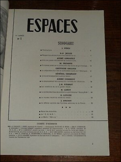 La revue "Espaces" se concentre autour de...