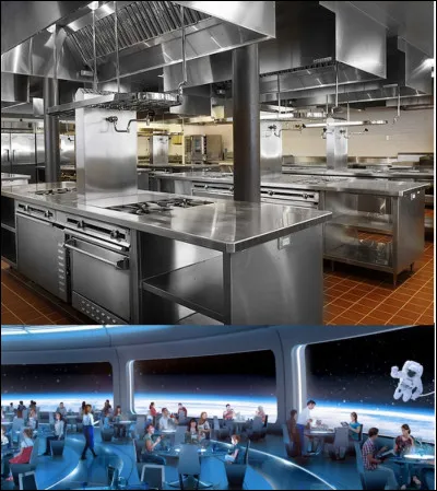 Il n'y a pas que les bars, un restaurant est aussi présent. Comment s'appelle l'homme qui est à l'extérieur avec sa tenue toute blanche ?