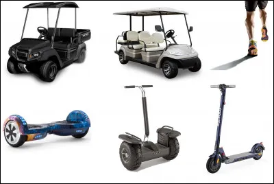 Parmi ces moyens de déplacements possibles à bord, lequel n'est pas mécanique ?