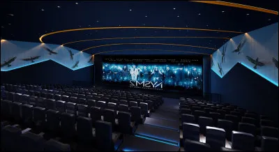 Dans cette salle, vous pourrez savourer de bons films ! Combien d'oiseaux apercevez-vous ?