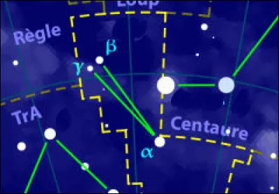 Tout est affaire de géométrie, dans le ciel. Une des vues de l'hémisphère sud montre cette constellation typique de 3 étoiles, nommée ...