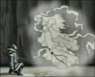 La jeune fille qui a tap dans l'oeil du jeune Sokka part :