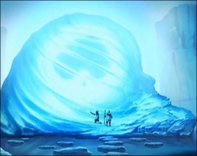 Katara et son frre Sokka trouvent l'avatar Aang prisonier d'un iceberg au ple sud.